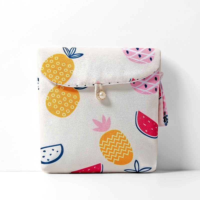 Travel Aunt Towel Storage Bag Portable Cartoon Sanitary Napkin Bag Sanitary Napkin Small Bag YKT