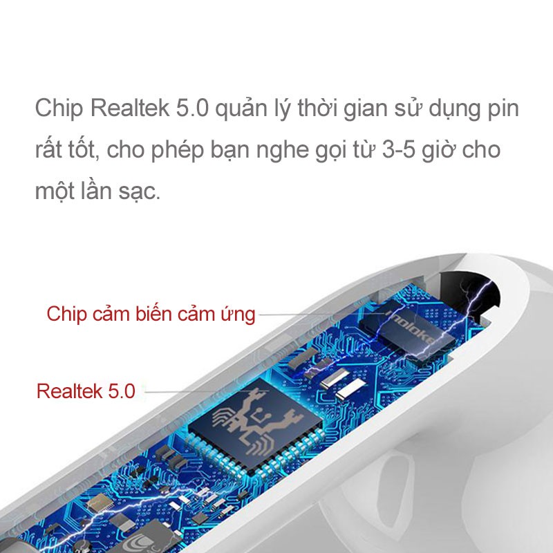 Tai nghe nhét tai Bluetooth inpods không dây thiết kế đơn giản cho thiết bị Android và iPhone iPad | BigBuy360 - bigbuy360.vn