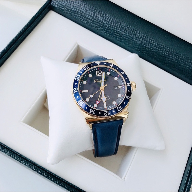 Đồng hồ nam SalvatoreFerragamo 1898 Sport GMT Men’s Watch - Mang hơi hướng mạnh mẽ của Ro.lex Pepsi... swiss made
