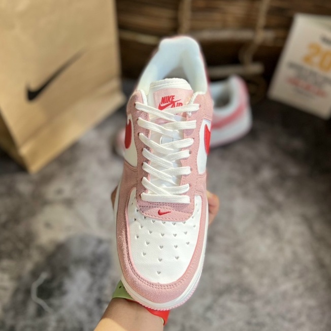 Giày Air_Force 1 Low Valentine Day Love/Af1 Hồng Trắng