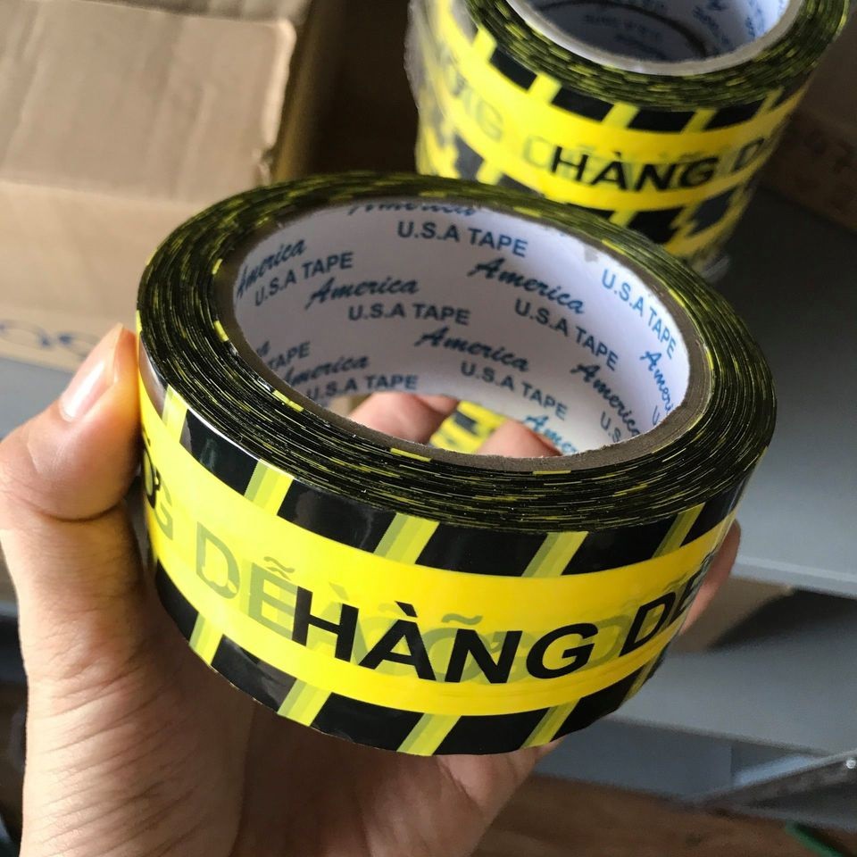 Băng dính hàng dễ vỡ, băng keo hàng dễ vỡ 1 cuộn