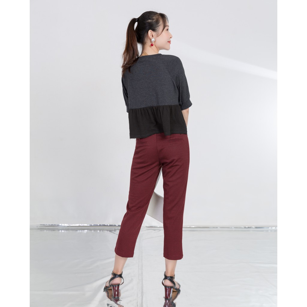 Áo thun bèo lai cổ cột dây - 10204358 J-P Fashion