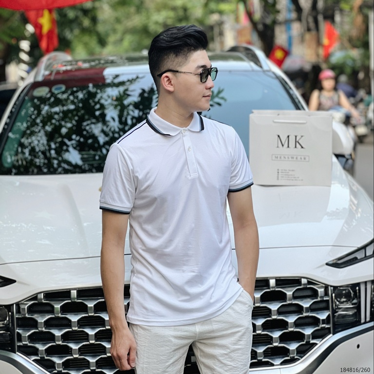Áo Polo Ngắn Tay Nam Nữ Trơn Cải Cổ Và Tay