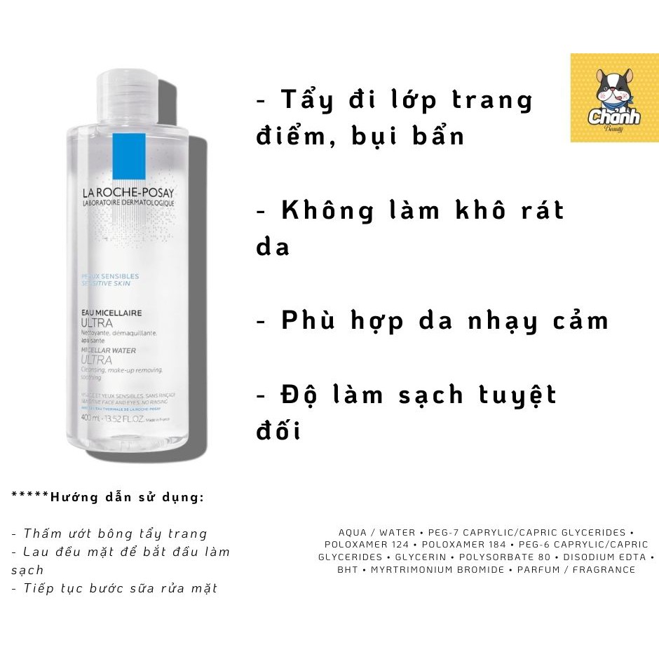 Nước Tẩy Trang La Roche Posay 400mL