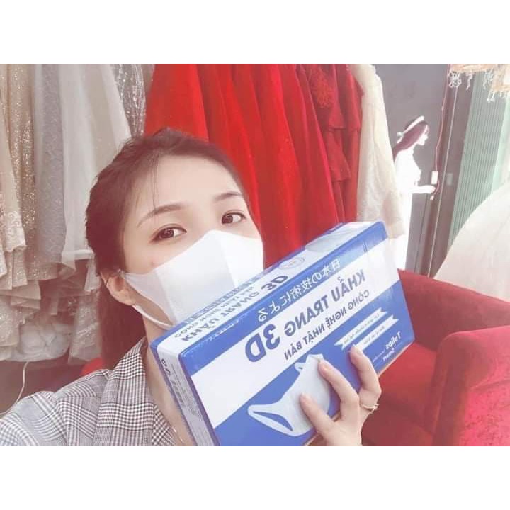 ộp Khẩu Trang 3D Unicharm Mask OEM - Hộp 50 Cái