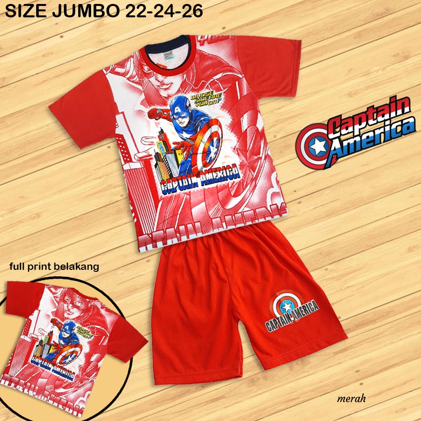 Bộ quần áo JUMBO Captain America CO-2226-OBL-018 size JUMBO