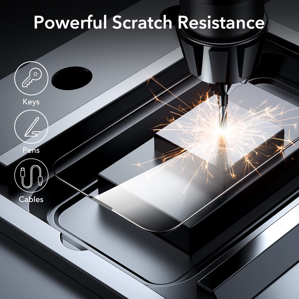 Bộ 2 Miếng Dán Cường Lực ESR Armorite Ultra-Tough Siêu Cứng Chống Vân Tay Dành Cho iPhone 14/ 14 Plus/ 14 pro/ 14 promax