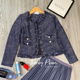 SET ÁO KHOÁC VẢI TWEED và CHÂN VÁY