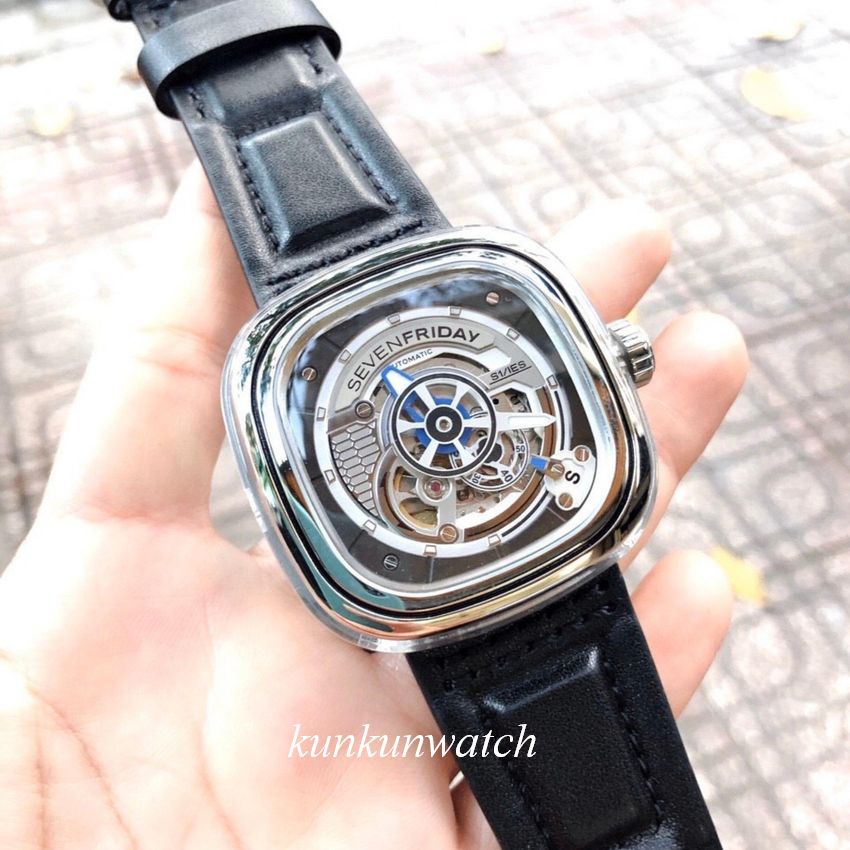 Đồng Hồ Nam SevenFriday SF - S1/01 Automatic - Fullbox + Tặng Dây Cao Su Cao Cấp