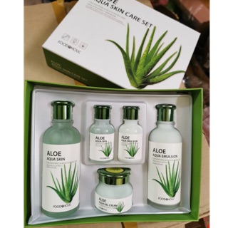 Set Bộ dưỡng da Lô Hội Aloe Aqua Skin Care Set - 5 món