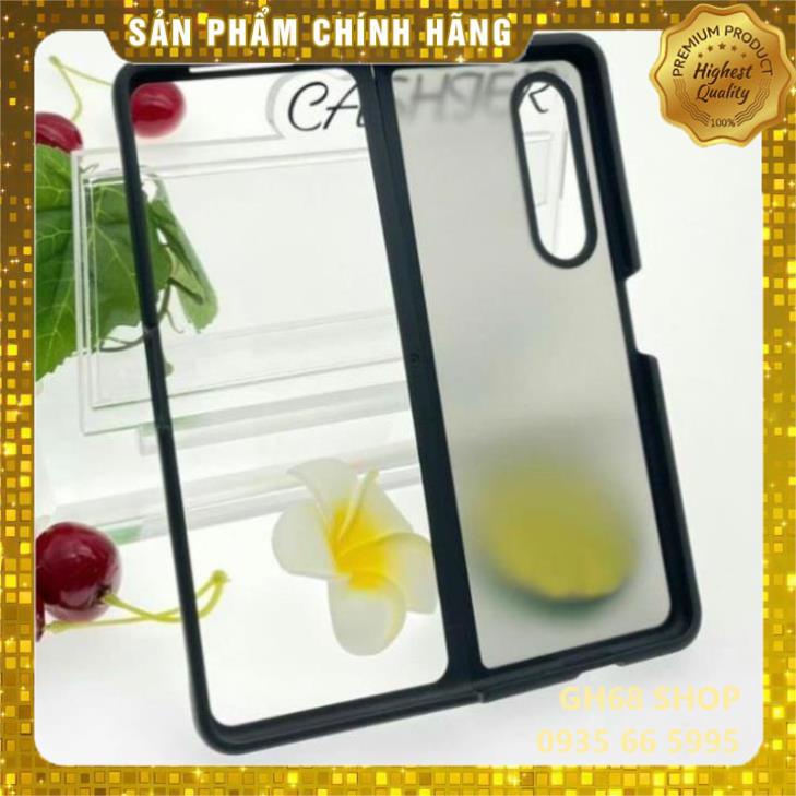 Ốp Lưng X&amp;M nhám viền dẻo cho Samsung Z Fold 3 5G chống sốc siêu đẹp.