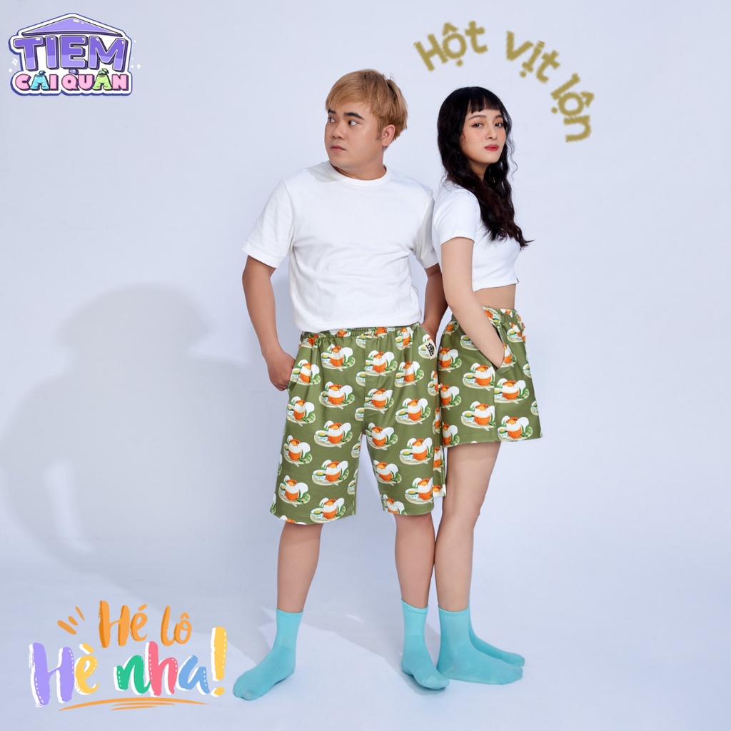 Quần ĐÙI họa tiết HỘT VỊT LỘN by Tiệm Cái Quần