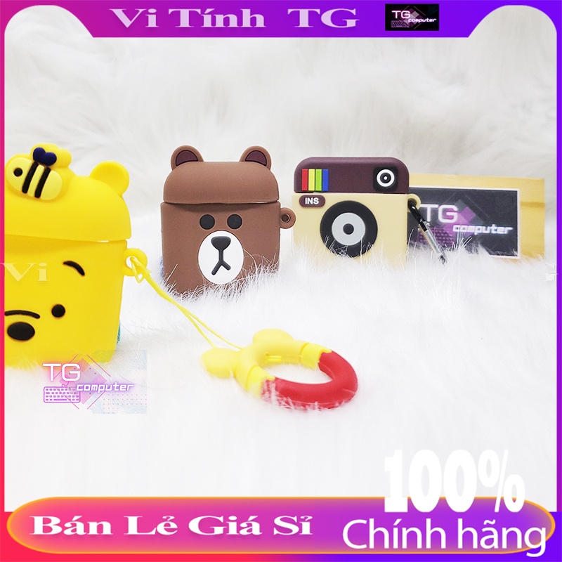 Case airpods - Phân loại màu Vàng + Nâu [bao gồm nhiều hình]  - Tặng móc treo