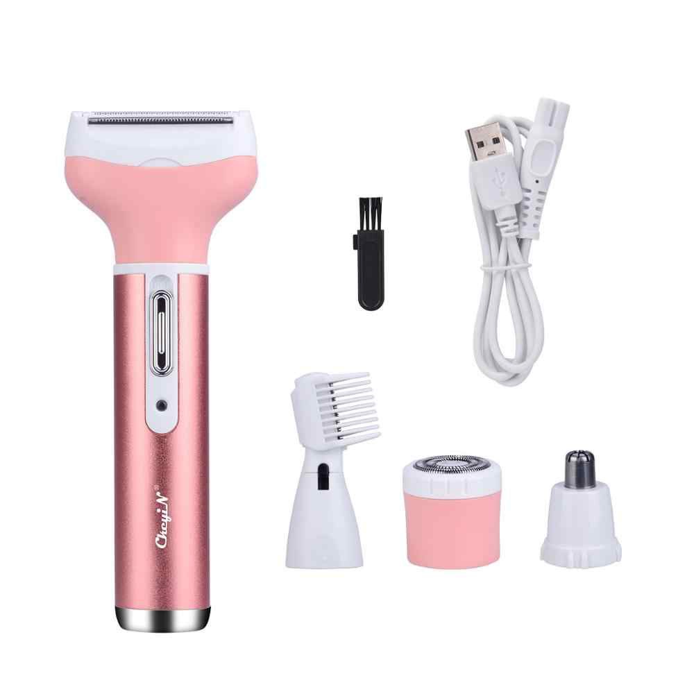 Máy wax lông cơ thể Kemei 6637 đa năng 4in1