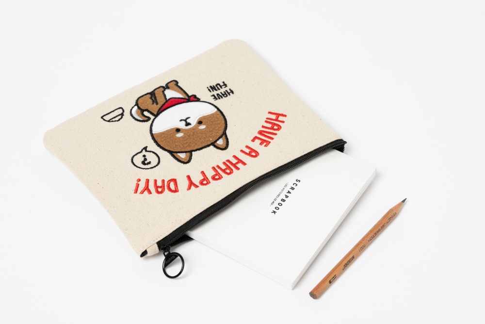 Túi Đựng Đồ Dùng Cá Nhân ARTBOX Hàn Quốc Dáng  Họa Tiết Chú Cún Shiba Đáng Yêu