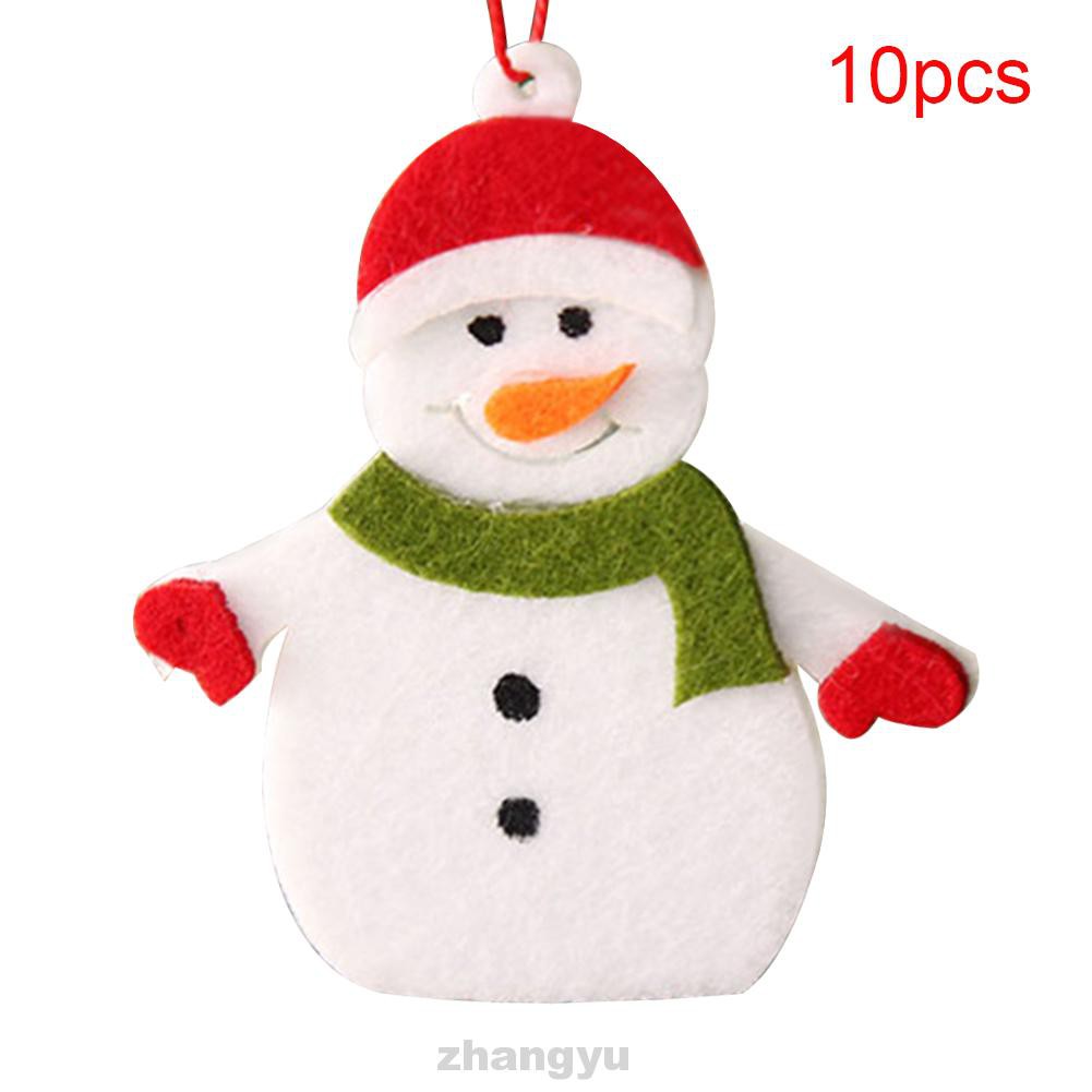 10pcs Cute Fashion Party Felt Tree Hanging Christmas Decorations