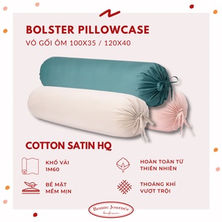 (COTTON TWILL HQ) Vỏ gối ôm 100% Cotton trơn màu/hoạ tiết đặt may nhiều màu 100x35/120x40