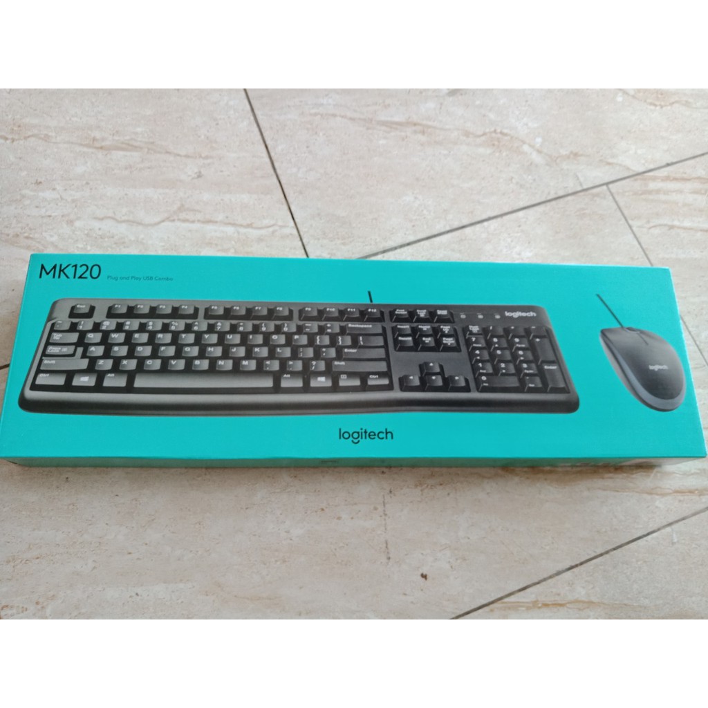 Chuột + bàn phím có dây MK120 logitech