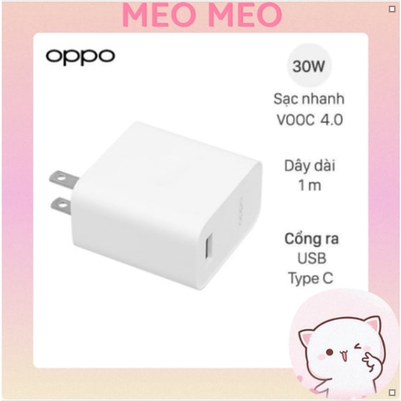 Sạc Điện Thoại Oppo Vooc 30w, Củ Sạc Nhanh Oppo Và Dây Sạc Nhanh Oppo Chuẩn Zin Bảo Hành 12 Tháng