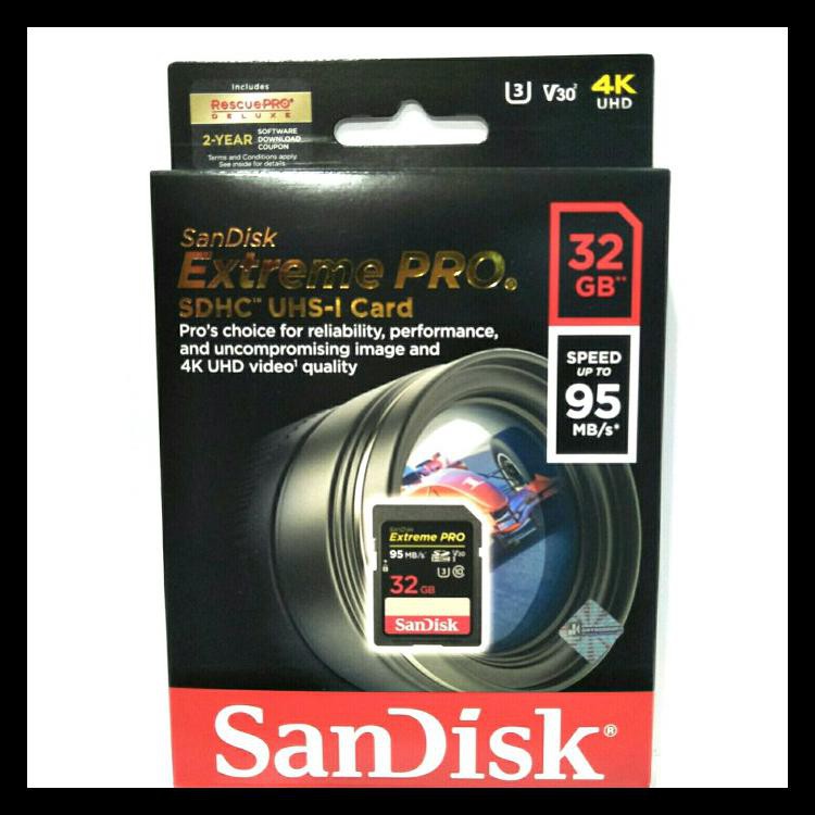 Thẻ Nhớ Sandisk Sd 32gb 95mb / S - Sdcard Extreme Pro 32gb 1221