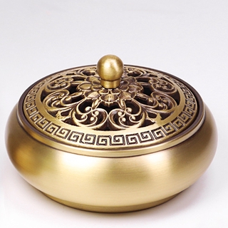 Lư đốt trầm hương bằng đồng nguyên khối độc lạ đẹp mắt