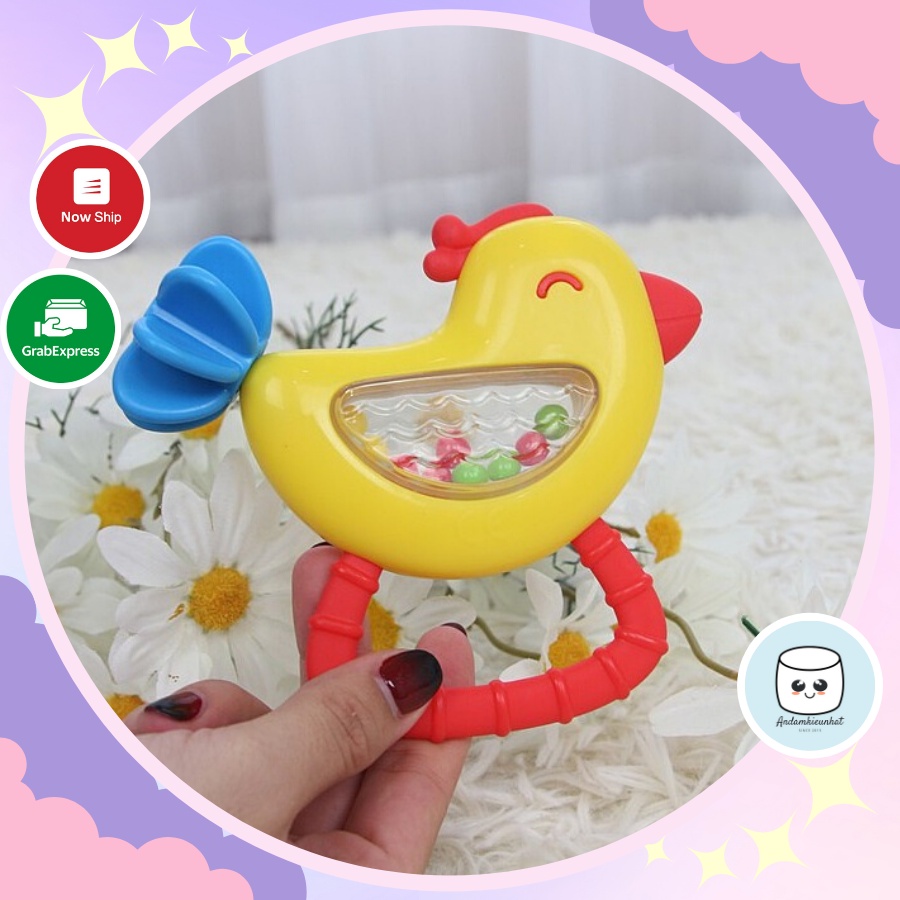 Xúc xắc cầm tay hình gà con cho bé Winfun 0240