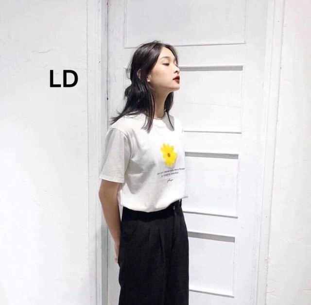 Áo hoa cúc vàng LDC728