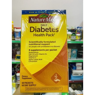 Vitamin tổng hợp Diabetes nature made 60 gói dành cho người tiểu đường