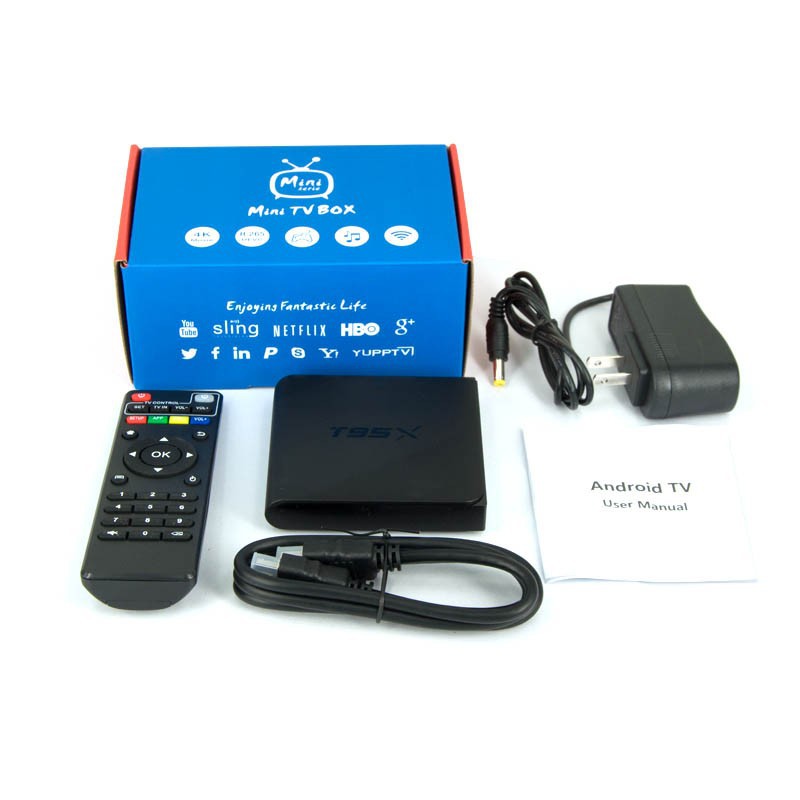 Xả hàng Android Box T95X - Biến tivi thường thành Smart Tivi loại pro