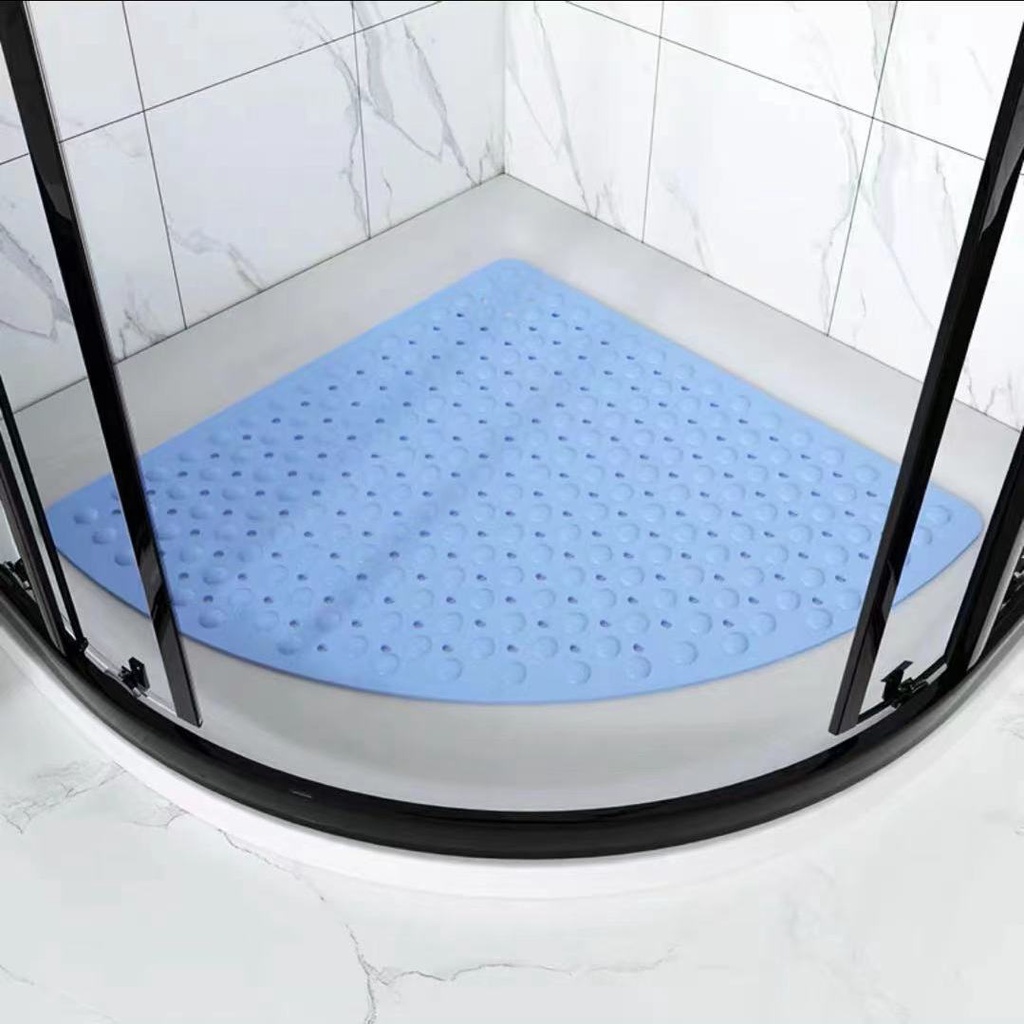 Thảm Lót Sàn Nhà Tắm Bằng PVC Hình Quạt Chống Trượt Tiện Dụng Cho Nhà Tắm