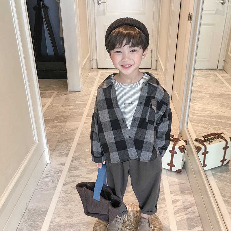 [Babycat] Hàng Có Sẵn Quần Ống Rộng Phong Cách Hàn Nhật Mùa Xuân Thu Phong Cách Phương Tây Cá Tính Thời Trang Xuân Thu Dành Cho Bé Trai 2022