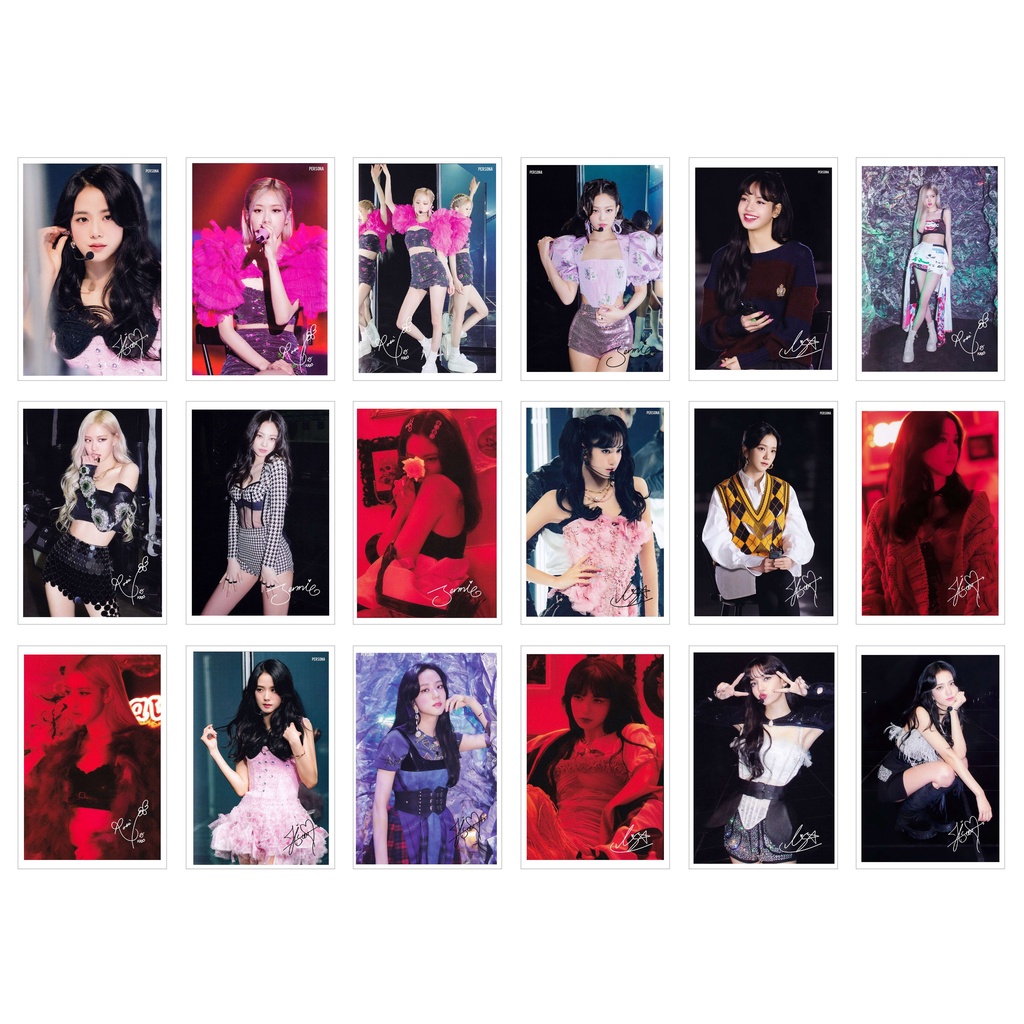 [Ép Lụa] Lomo Card 54 Ảnh BL.ACK.PINK -The Show Live DVD (có chữ kí )