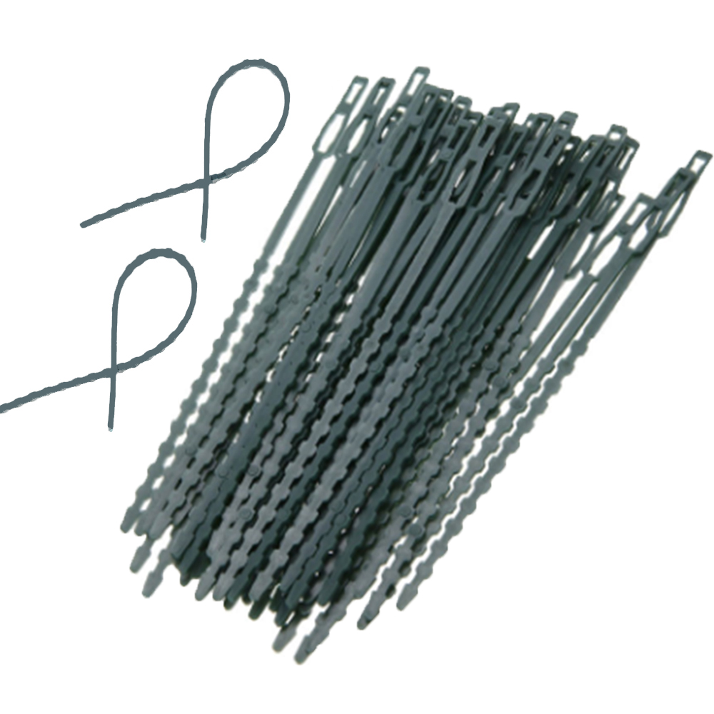 Set 50 Dây Rút Nhựa Có Thể Điều Chỉnh Hỗ Trợ Trồng Cây Dây Leo
