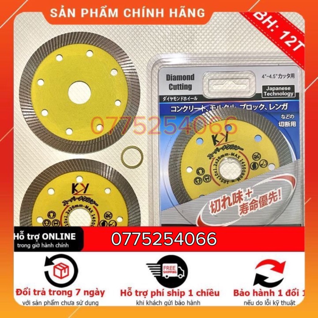( hộp 10 lưỡi ) lưỡi cắt gạch nhật bản KZ 105mm x 1.1mm x 20mm