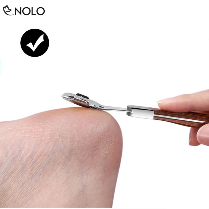 Bộ dụng cụ chà gót chân tẩy da chết bằng thép không gỉ