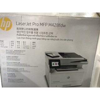 Máy in đa chức năng in-scan-copy-fax-duplex-wifi HP Pro M428fdw công suất lớn phù hợp in văn phòng tại Cộng Hòa,Đồng Đen