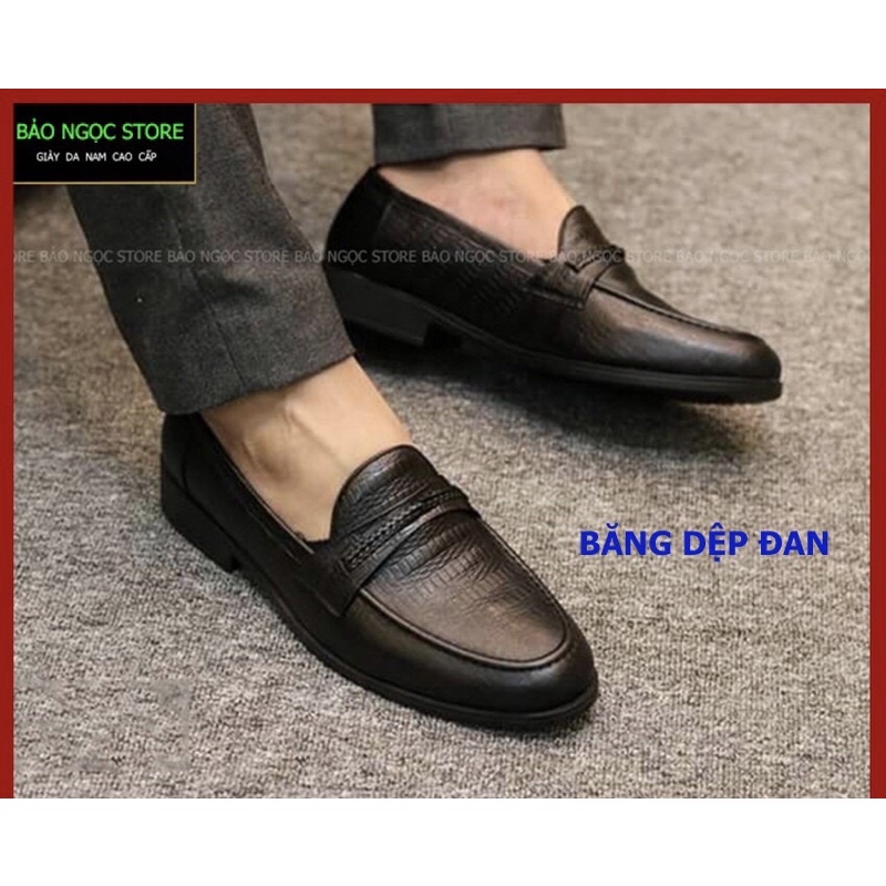 ✔️ĐẾ KHÂU CỰC CHẮC CHẮN✔️Giày da nam🎁 Giày lười nam kiểu dáng Hàn Quốc✅Bảo hành nổ da 12 tháng