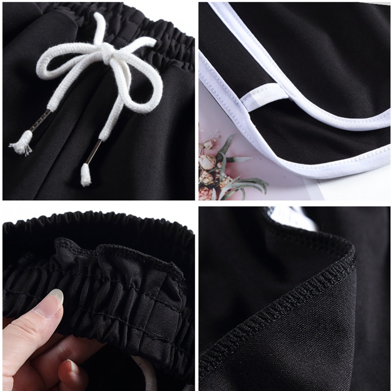 Quần Short Thể Thao Lưng Thun Rút Dây Size Lớn Thời Trang Mùa Hè Cho Nữ