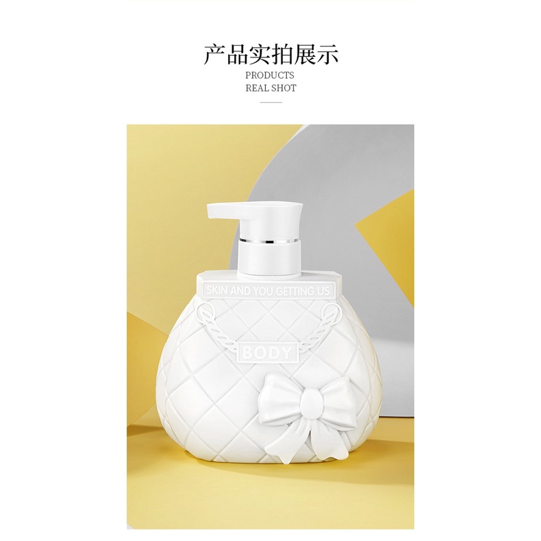 _Ảnh Thật_ Sữa Tắm Body Dưỡng Thể Nơ Trắng  CUTE SKIN AND YOU GETTING US BODY 600ML Nội Địa