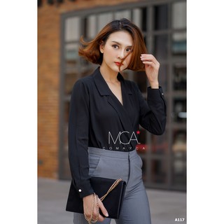 [CO MAYCA] Áo sơ mi nữ cổ vest A117