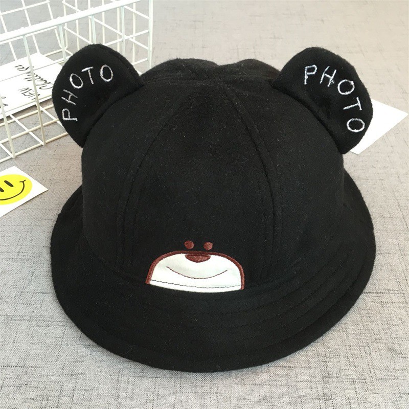 Mũ Thời Trang Hàn Quốc Trẻ Em Chất Liệu Nỉ