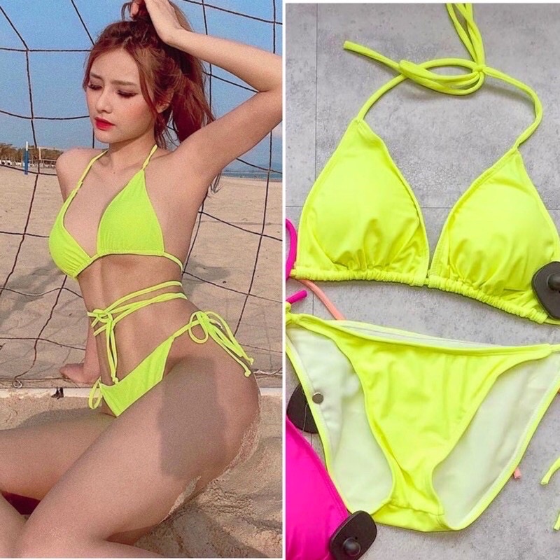 [Hàng Sẵn ] set bikini đồ bơi tam giác đơn giản | WebRaoVat - webraovat.net.vn