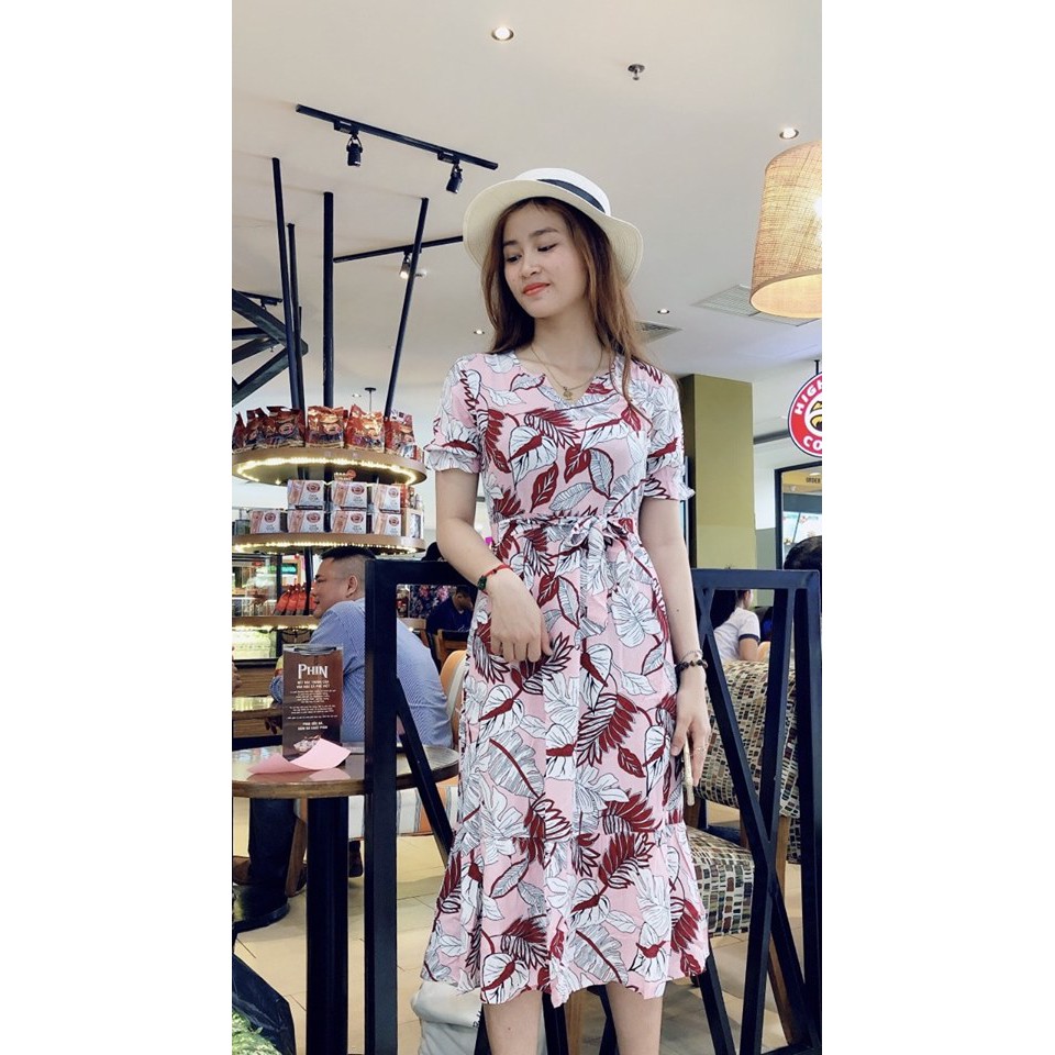 Đầm maxi tơ hoa size M,L,XL giá 190K
