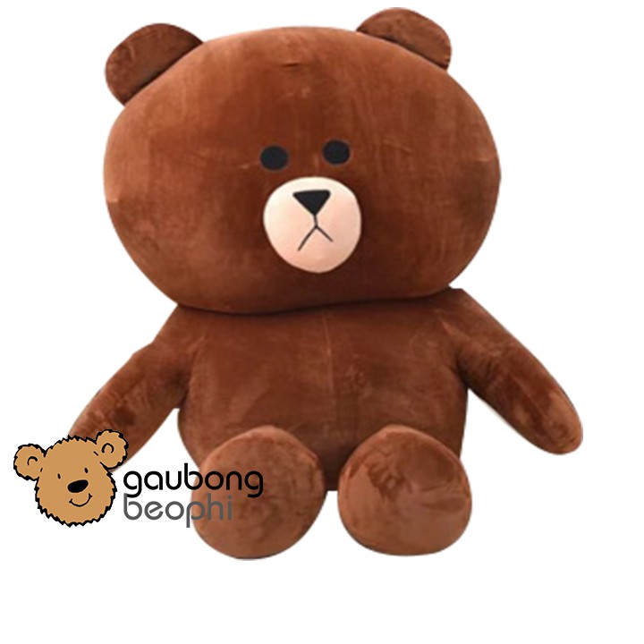 Gấu brown màu socola shop gấu bông béo phì