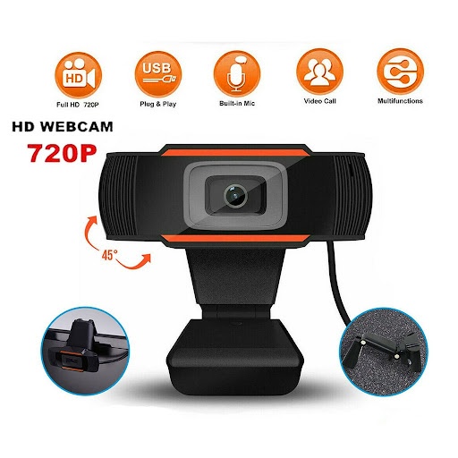 Webcam Hd 720P kết nói Usb và âm thanh cổng 3.5mm tự động Lấy Nét C30