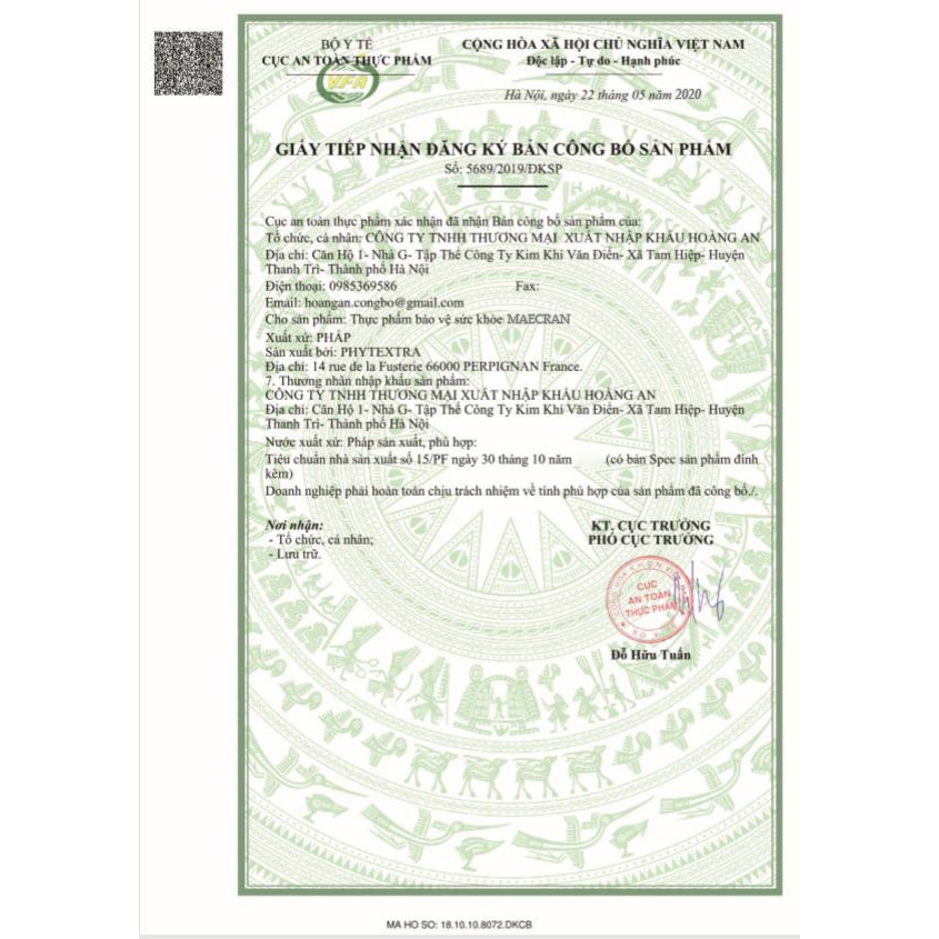 MAECRAN  CHỐNG LÃO HÓA, LÀM SÁNG DA