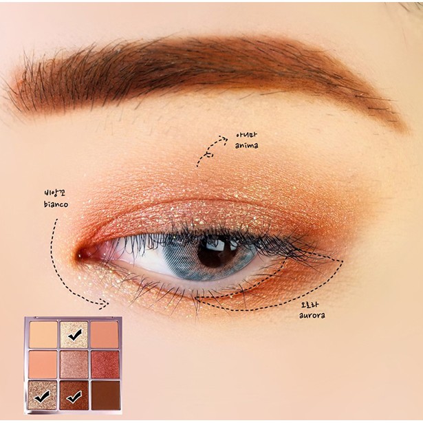 Bảng phấn mắt The Bella Collection 9 ô 17g