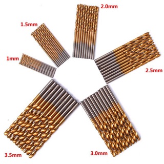 Bộ 60 mũi khoan mini từ 1.0mm đến 3.0mm mạ hss