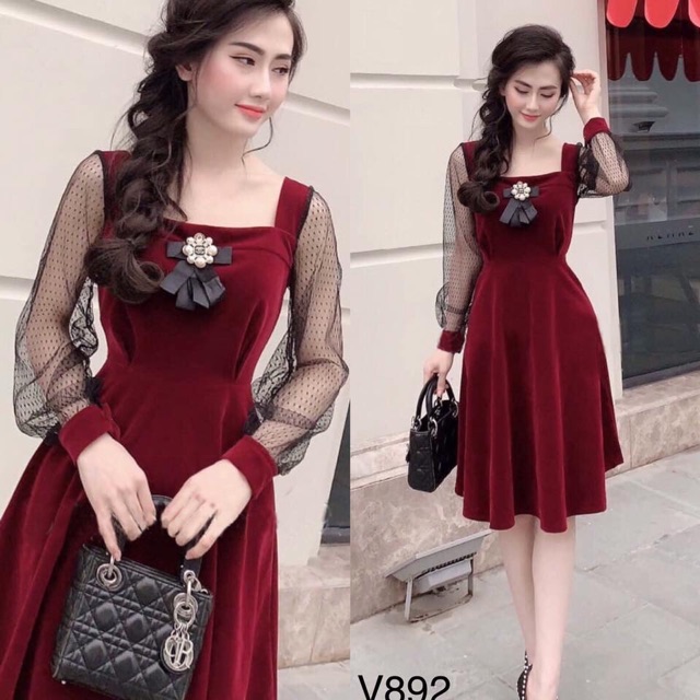 Váy nhung cao cấp | BigBuy360 - bigbuy360.vn