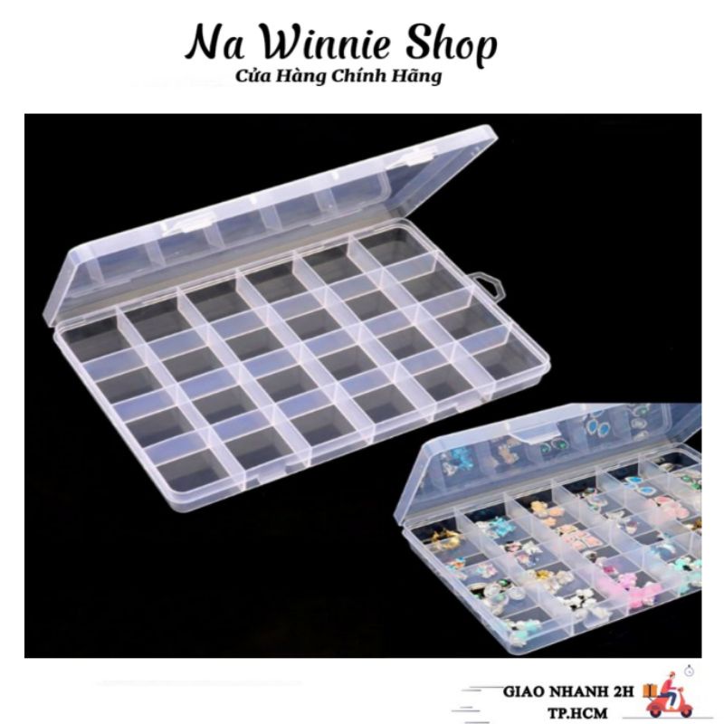 Hộp nhựa 24 ô đựng đá